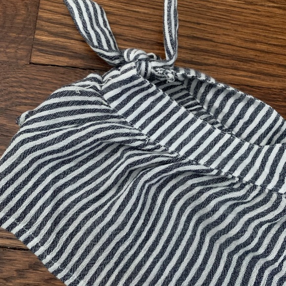 O’Neill girls stipe off the shoulder cover up. Size large. - Picture 2 of 4